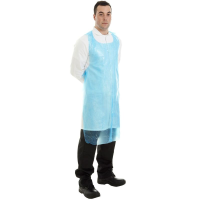 Poly Apron 650 x 1070mm Blue (Pack 100)