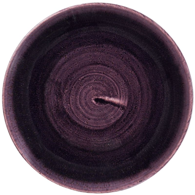 Churchill Stonecast Patina Deep Purple Evolve Coupe Plate 6.5" (Pack 12)