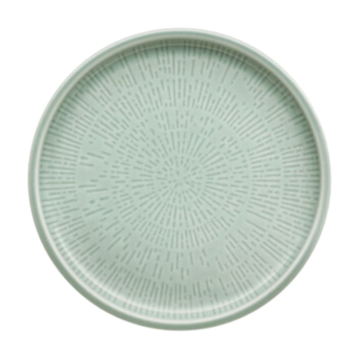 Schonwald Shiro Frost Emossed Flat Coupe Plate 26cm (Pack 6)