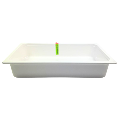 Gastronorm Pan White Melamine 1/1 100mm deep