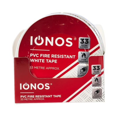 IONOS PVC Electrical Tape 19mm White 33 Metre