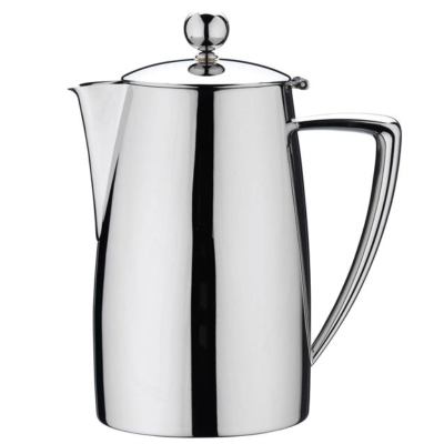 Art Deco 42oz / 1.2L Coffee Pot 18/10 Premium Stainless Steel
