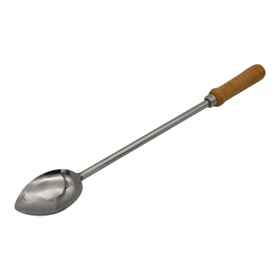 Stainless Steel Serving Spoon with Wooden Handle No 1