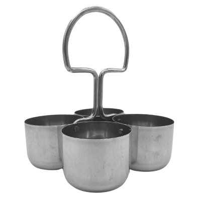 Stainless Steel 4 Cups Pickle Stand No 3 (7x5.5cm)
