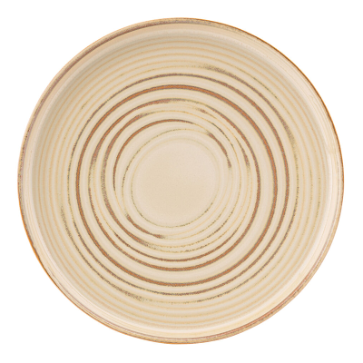 Santo Taupe Coupe Plate 8.5" (22cm) (Pack 6)