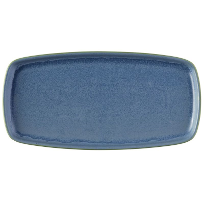 Churchill Emerge Oslo Blue Oblong Plate 11.75x5.75" (Pack 6)