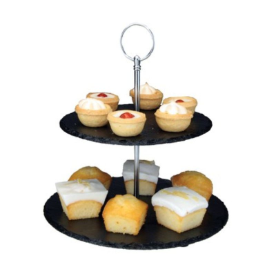 Apollo Slate 2 Tier Cake Stand