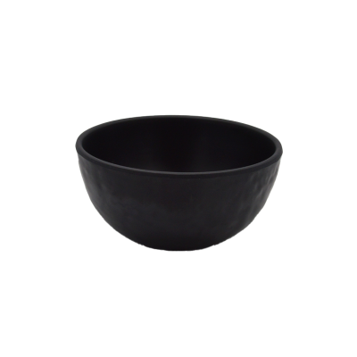 Melamine Hammered Black Serving Bowl 14cm