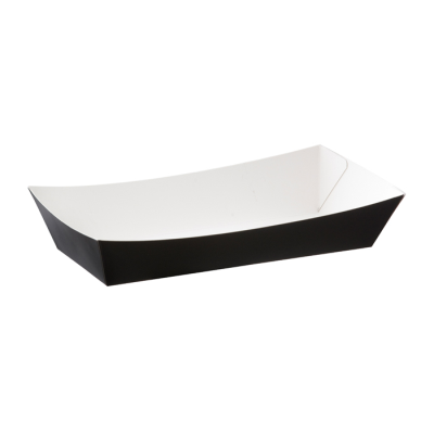 Black Cardboard Medium Meal Tray (Pack 125)