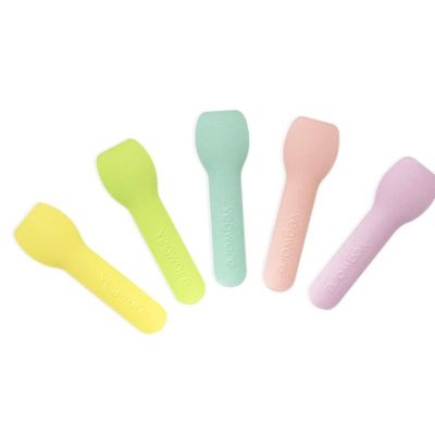 Tutti Frutti Paper Ice Cream Spoons 3.5in/90mm (Pack50)