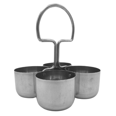 Stainless Steel 4 Cups Pickle Stand No 2 (6.5x5cm)