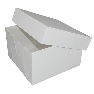 18" White Stapleless Cake Boxes (Pack 5)