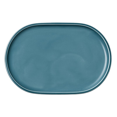 Schonwald Shiro Petrol Blue Oval Plate 23 x 16cm (Pack 6)