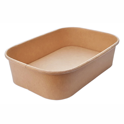 Rectangular Kraft Bowl 500ml (Pack 50)