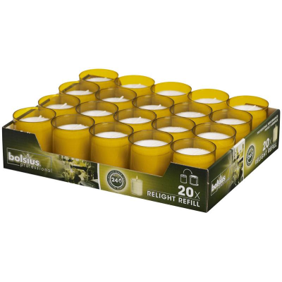 Bolsius Relight Refills Amber (Pack 20)