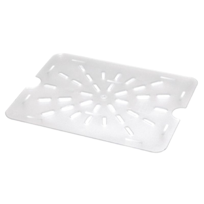 Gastronorm Clear Polycarbonate Drain Shelf 1/2