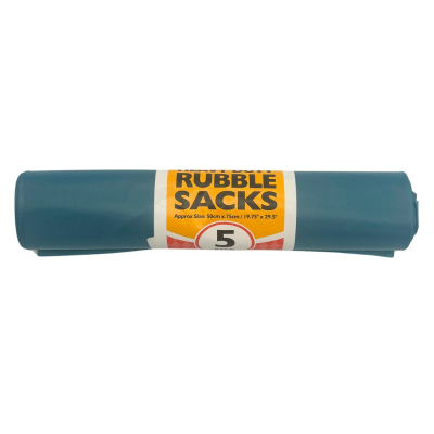 Heavy Duty Rubble Sacks 50cm x 75cm 40 Litre (Pack 5)