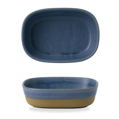 Churchill Emerge Oslo Blue Dish 17x12x5cm (Pack 6)