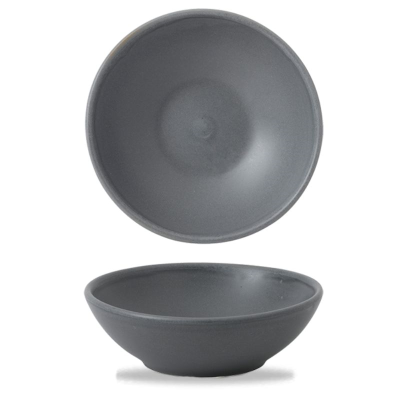 Churchill Seattle Grey Contour Shallow Bowl 6oz (Pack 12)