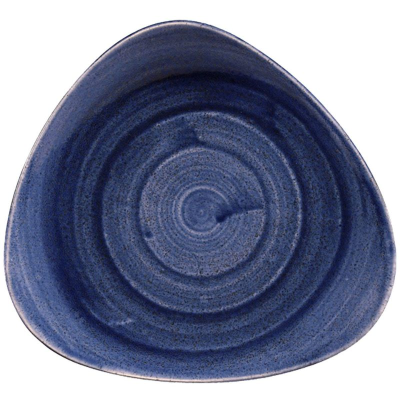 Churchill Stonecast Patina Cobalt Blue Lotus Plate 9" (Pack 12)