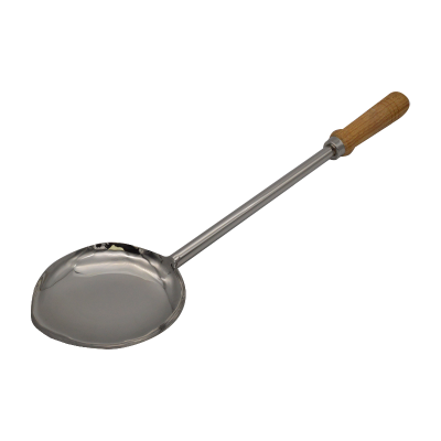 Stainless Steel Serving Spoon with Wooden Handle No 4