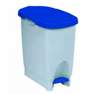 Araven Ecobin Pedal Operated Bin Blue Lid 22 Litre