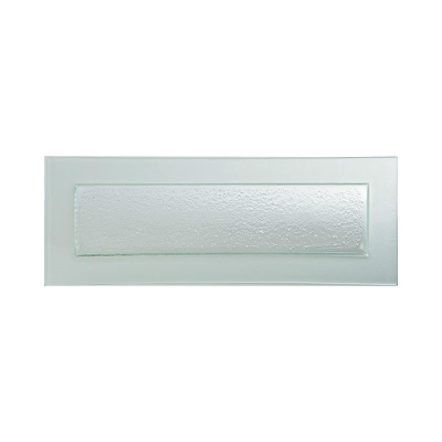 Gobi Rect Plate Frost Edge 19.75"x7"(49x18cm)