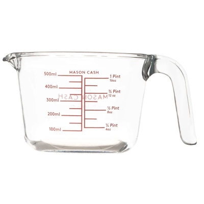 Mason Cash Classic Glass Measuring Jug 0.5 Litre