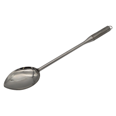 Stainless Steel Serving Spoon with Grip Handle No 2