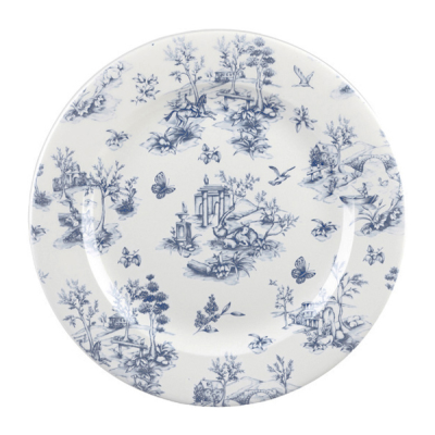 Churchil Vintage Prints Toile Prague Profile Plate 12" (Pack 6)