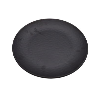 Melamine Hammered Black Dinner Plate 26cm