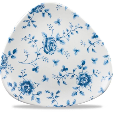 Churchill Rose Chintz Prague Lotus Triangle Plate 9" (Pack 12)