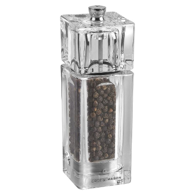 Cole & Mason Cube Acrylic Pepper Mill 14.5cm