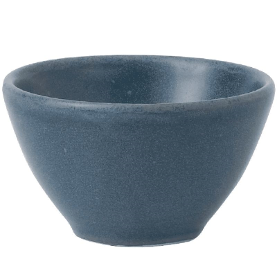 Churchill Oslo Blue Contour Dip Pot 4oz (Pack 12)