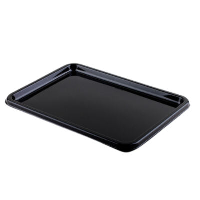 Sabert rPET Black Rectangular Catering Platter Base 35x24cm (Pack 10)