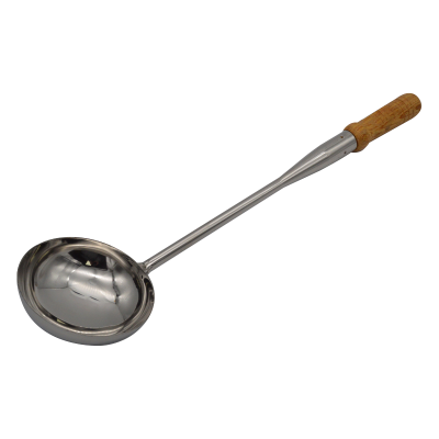 Stainless Steel Fry Padle with Wooden Handle No6 12cm