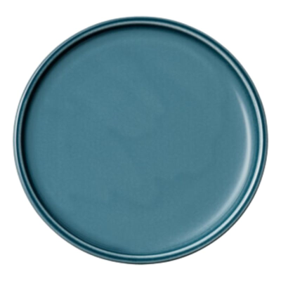 Schonwald Shiro Petrol Blue Flat Coupe Plate 17cm