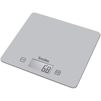 Terraillon T1040 Silver 5kg Touch Sensitive Kitchen Scale With Liquid Measurement