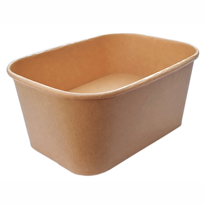 Rectangular Kraft Bowl 1000ml (Pack 50)