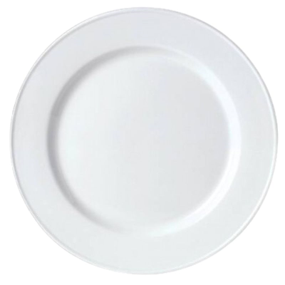 Steelite Simplicity White Plate Slimline 25.5cm / 10" (Pack 24)