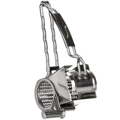 Lacor Stainless Steel Rotary Cheese Grater Two Blades  Fine & Coarse