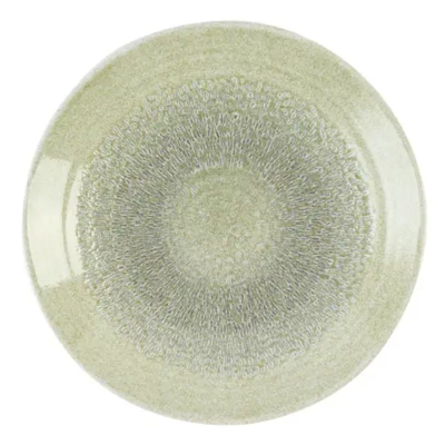 Harvest Grain Speckle Green Organic Coupe Plate 9" (Pack 12)