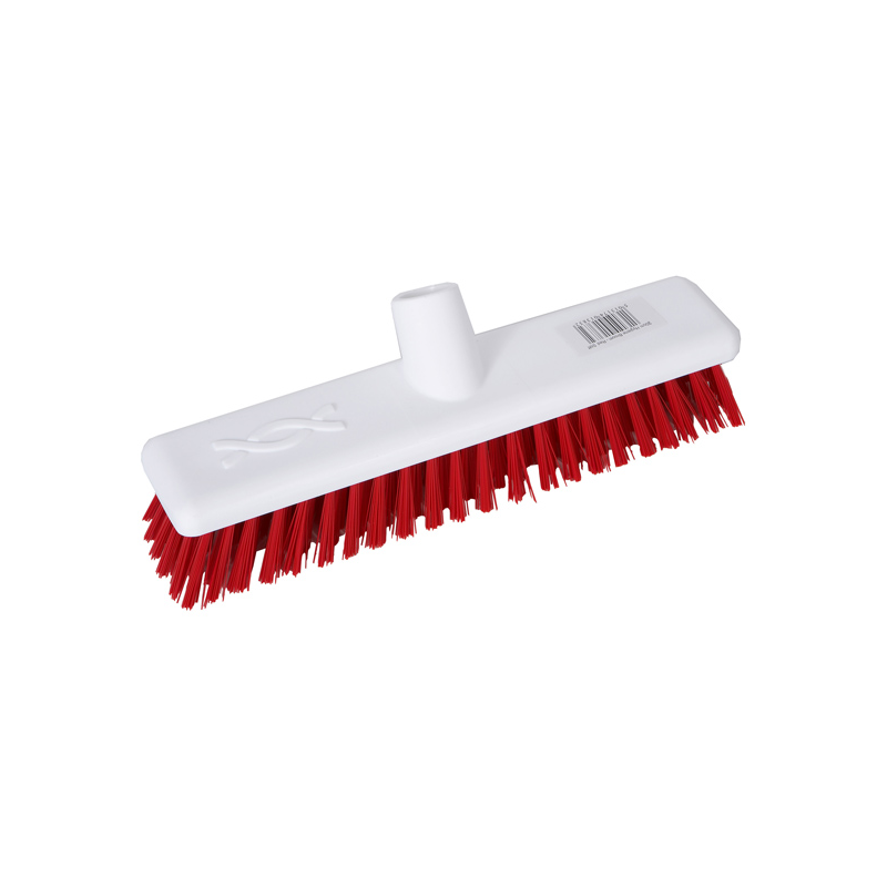 Abbey Hygiene Broom Head Stiff 12 Red Cooksmill 5057