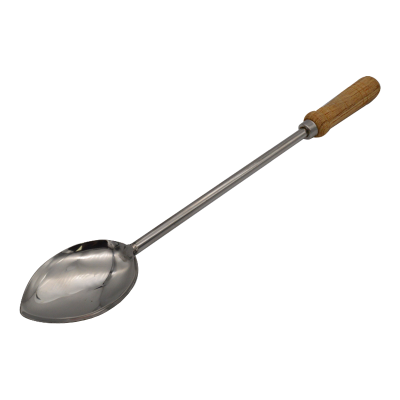 Stainless Steel Serving Spoon with Wooden Handle No 2