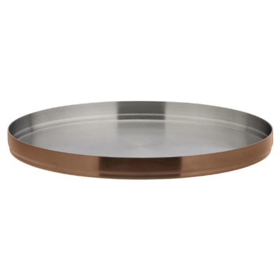 Brushed Copper Round Plate 9" (23cm) (Pack6)