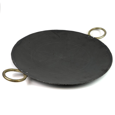 Round Black Iron Tawa 18"