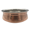 Copper Hammered Double Wall Handi 20cm