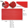 Red Non Slip PVC Drainage Floor Mat For Wet Area S-Shaped, 120cm Wide (per meter)