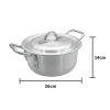 Aluminium Cooking Pot Casserole and Lid 26cm, 8.5 Litres