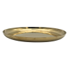 Brass Plated Hammered Round Plate / Platter 7.5" / 19.5cm